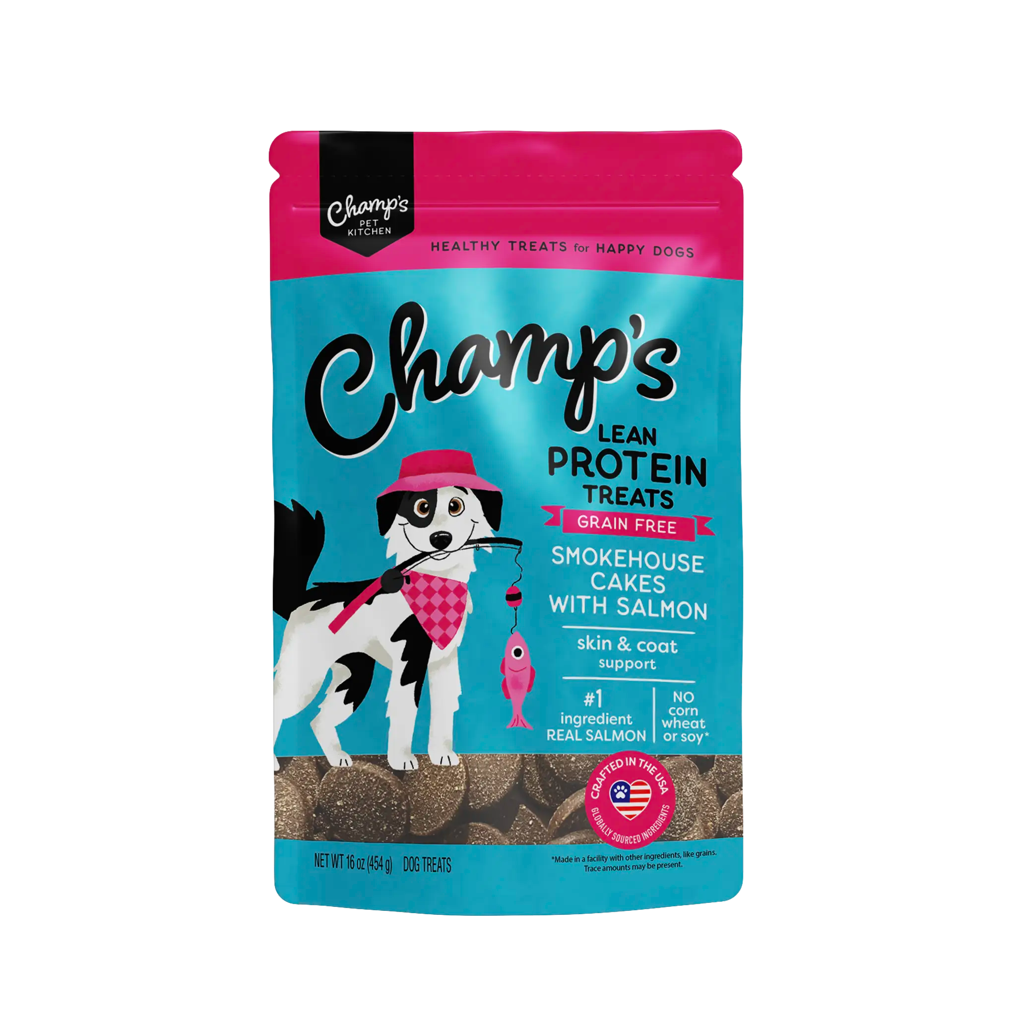 Grain-Free Salmon Dog Treats for Skin & Coat Health – Champs Pet